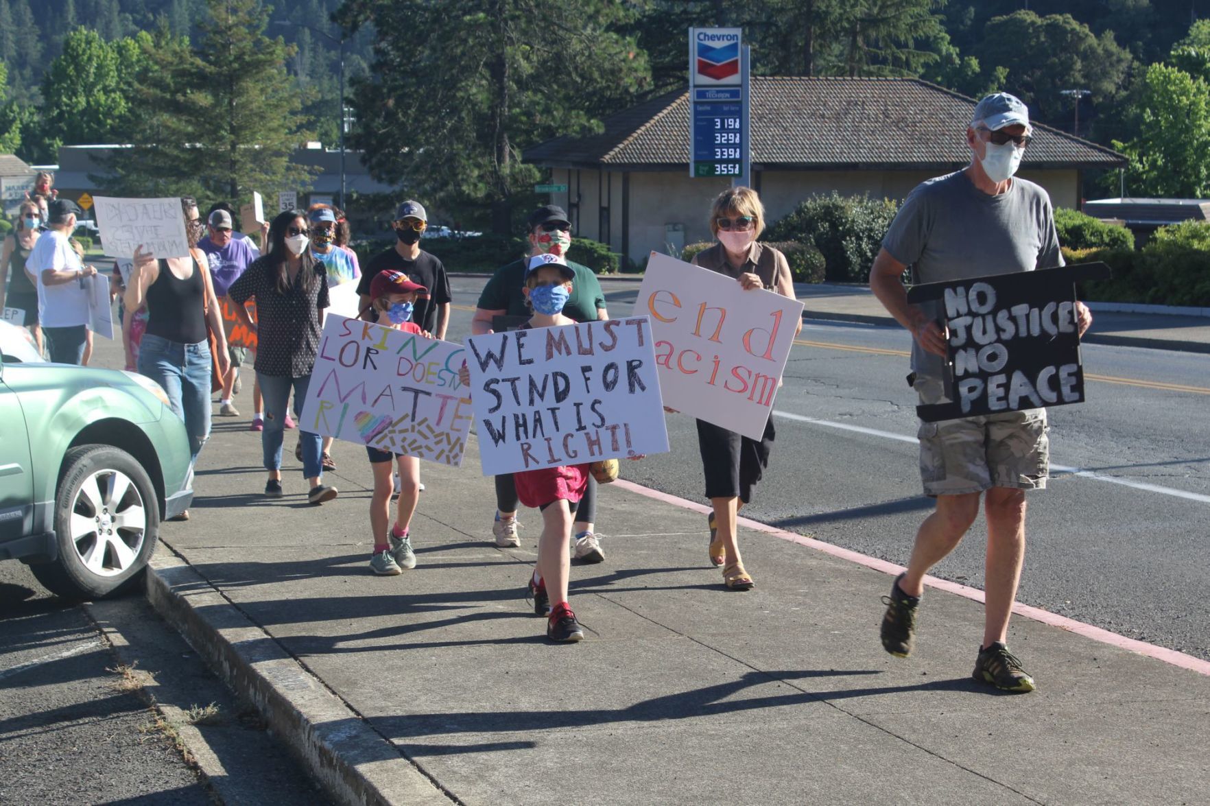 Black Lives Matter demonstration, Angwin